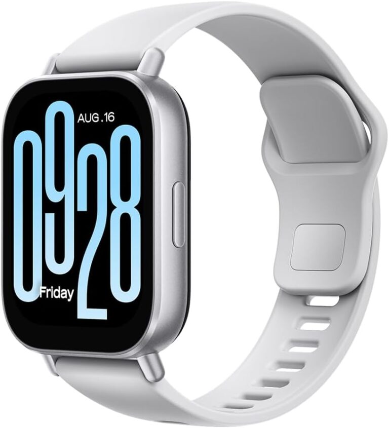 Xiaomi Redmi Watch 5 Active Smartwatch, 2.0″ LCD Display, 18 Days of Battery Life, 140+ Sports Modes, 5ATM Waterproof, Bluetooth Calling, Fitness-Tracker- Matte Silver